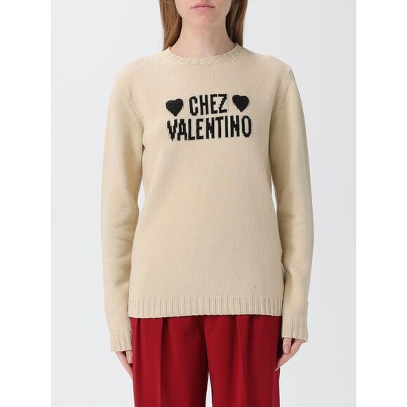 Valentino Sweater Woman Yellow Cream